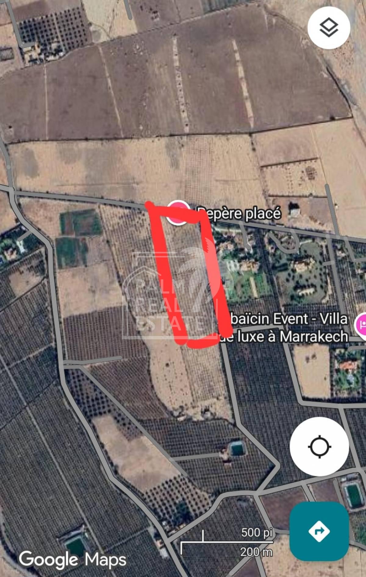 Terrains à vendre – Route de ourzazate Marrakech (Sidi Abdellah riat)