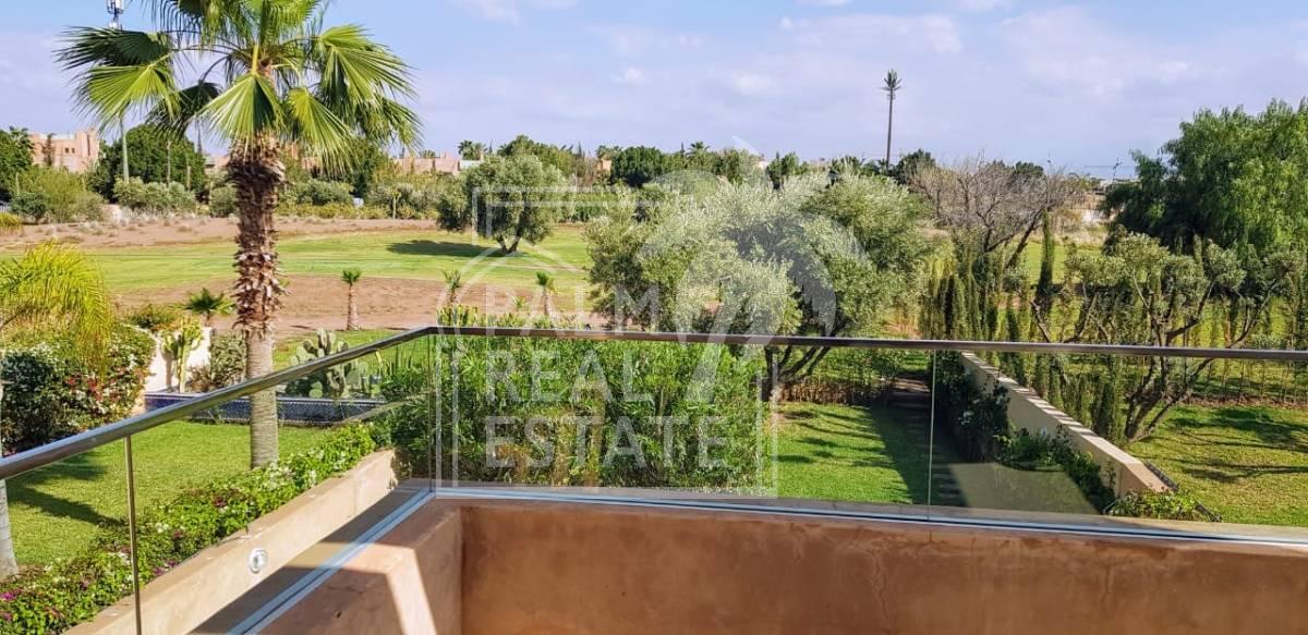 À louer ! Magnifique villa sur golf à agdal Marrakech 