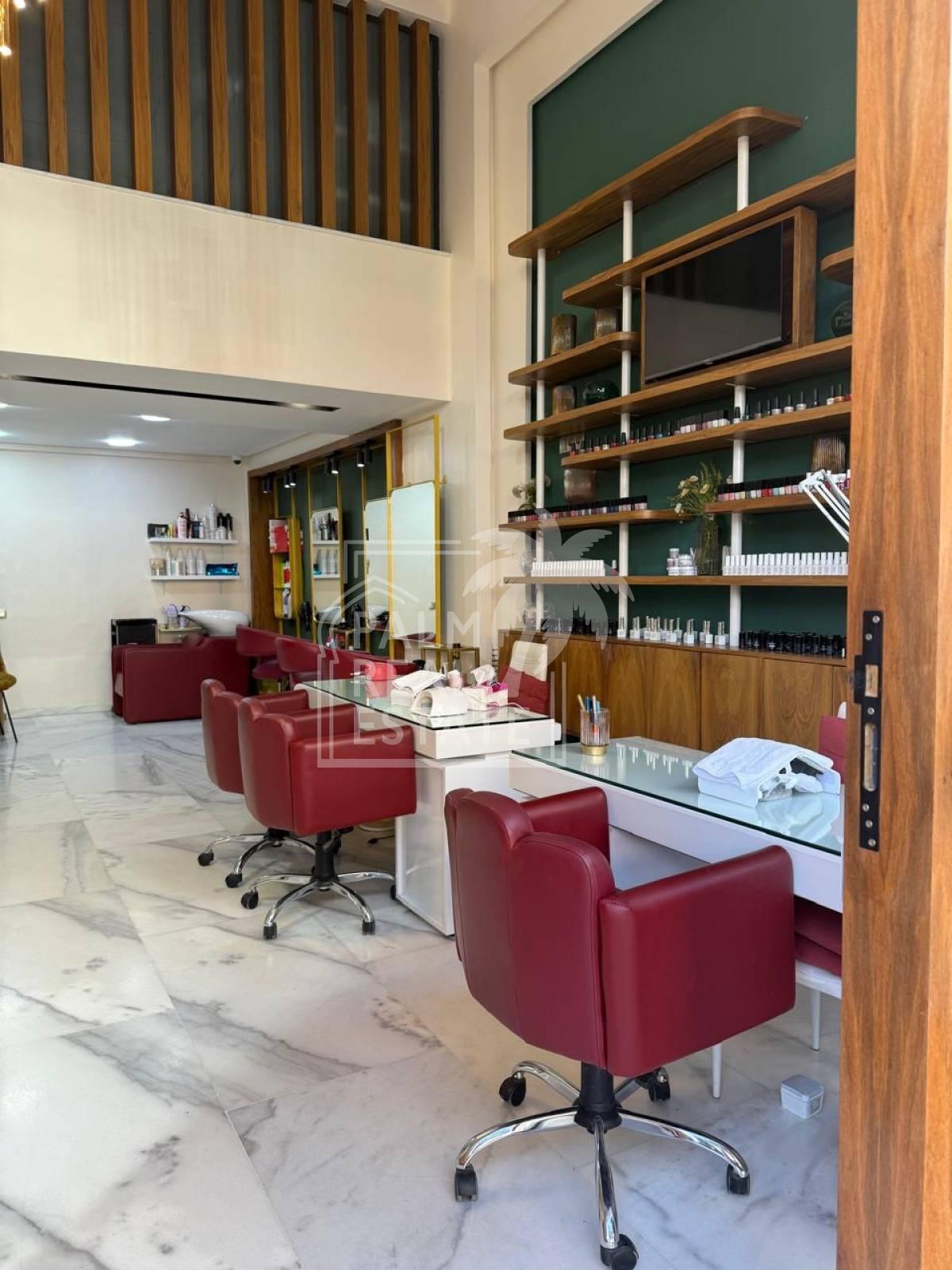 Salon de coiffure a vendre a gueliz